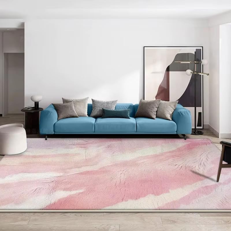 Alfombras minimalistas de textura suave con base antideslizante para salones de diseno contemporaneo