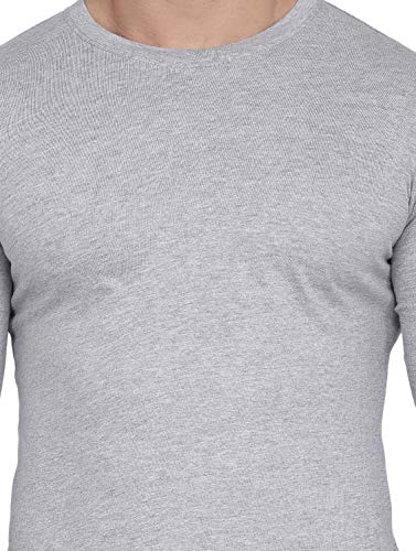 Image of Self Design Men Full Sleeve Round Neck Multicolor T-Shirt (Pack of 2)