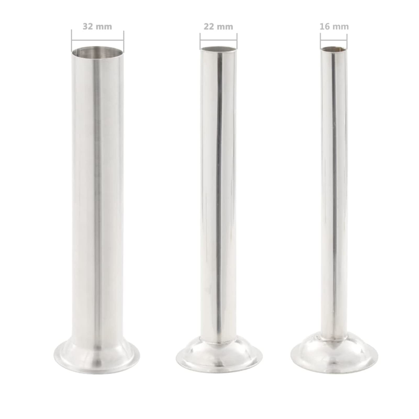 BaraSh Embutidora Manual de Acero Inoxidable Plateado 5 L Churreras Acero Inoxidable