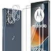 ELYCO Cristal Templado para Motorola Edge 50 Fusion 5G, 2 Piezas 3D Protector de Pantalla + 2 Pcs Protector de Lente Cámara, 9H Dureza Anti-Rasguños Protector Pantalla, Sin Burbujas HD Vidrio Templado