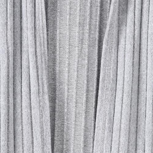 Oversized Blanket Cardigans for Girls Preppy Ribbed Hooded Long Jacket Fall Winter Plain Long Sleeve Cotton Coat2