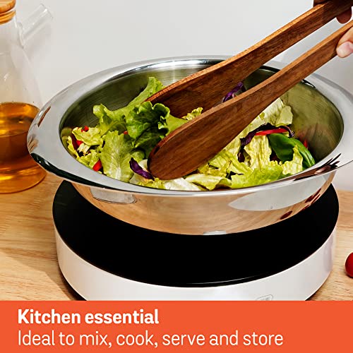 Image of Meyer Trivantage Stainless Steel Triply 2 Piece Cookware Set - Tasla + Glass Lid, 20cm