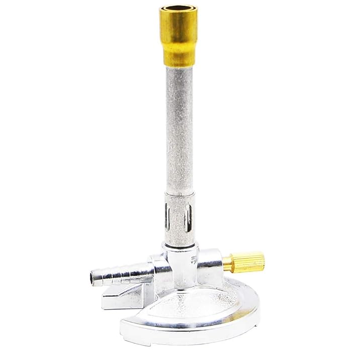 Buy Bunsen Burner + Laboratory Tripod, Single Tube Bunsen Burner Gas Blowtorch Lab Bunsen Burner