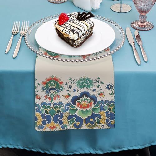 Servilletas de Tela con Bordado Floral 47.5x47.5 cm miniatura 4