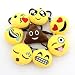 Zicome 2 Inch Mini Emoji Plush Key chains Set of 8