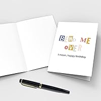 Vista 3 de Qiliji Tarjeta de cumpleaños traviesa para él, divertida y feliz tarjeta de cumpleaños para ella