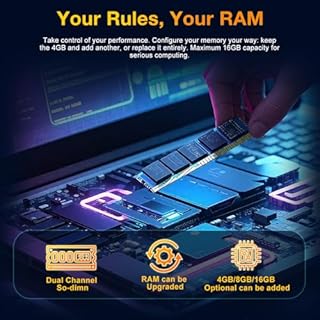 OTVOC Ordinateur portable de 15,6", compatible avec Windows 11, processeur Core (Beats Pentium, Celeron), jusqu'à 3,4 GHz, 4 Go de RAM, 128 Go SSD, jusqu'à 2 To, 15,6" FHD IPS 1920 x 1080, pour