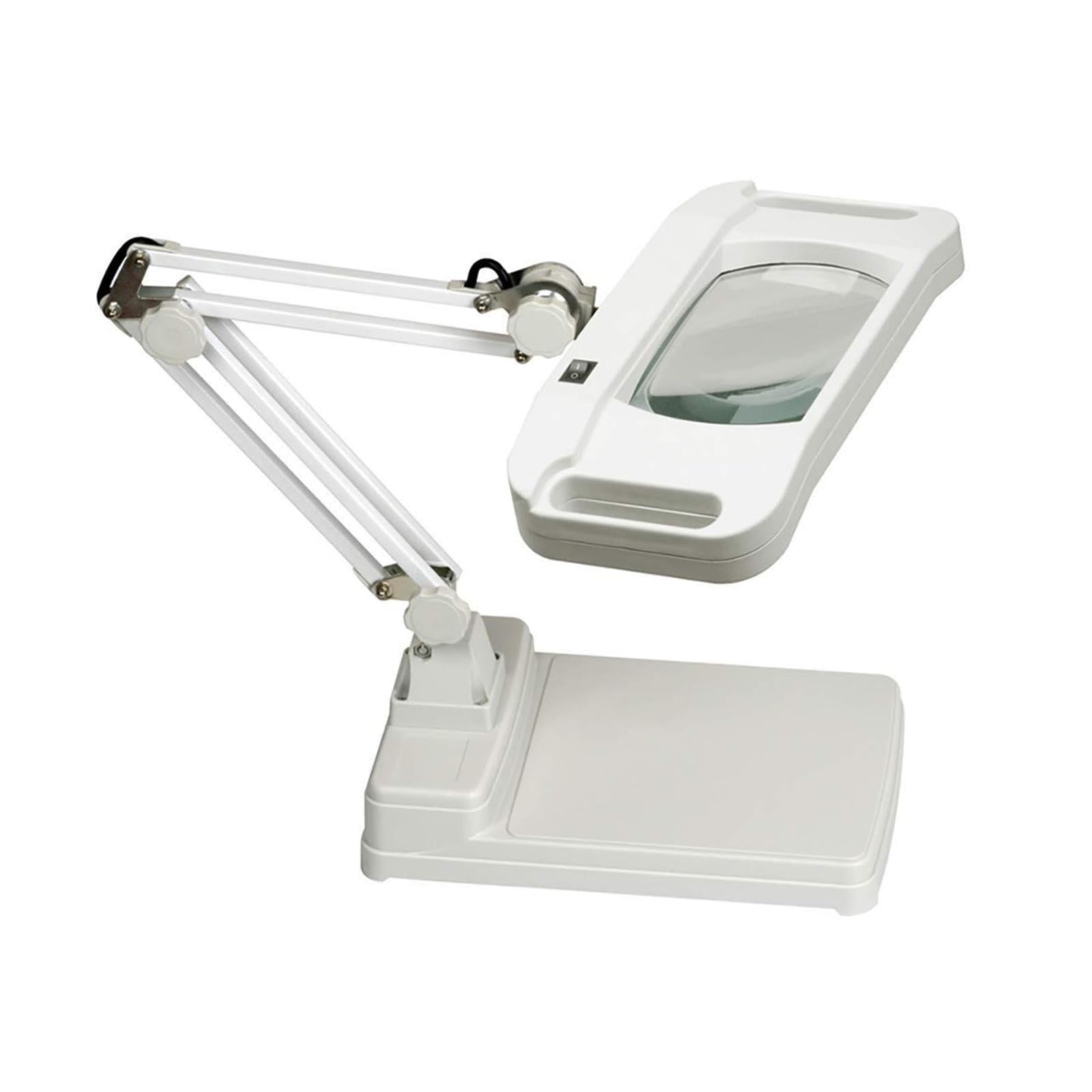 Lente d;ingrandimento, Lampada a LED 2 in 1 - Ingrandimento 10X Illuminato Rettangolare con Supporto - per scrivania, Cucito, Tavolo - Luce intensa per la Lettura