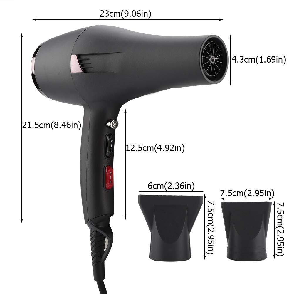 Sèche-Cheveux Professionnel 2000W - Faible Bruit - Séchage Rapide 3-5 Min - Neuf - Marque Mediawave Store
