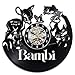 StarlingShop Bambi Disney Horloge Murale avec Disque Vinyle Bambi Disney Horloge en Vinyle Décoration Bambi Disney L'intérieur Idée Accessoire de Maison