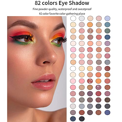 Eyeshadow Palettes, Matte Shimmer Eye Shadows Palette Highly Pigmented Makeup Palettes, Eye Shadow Pallets, Long Lasting Earth Color Shiny Makeup Gift Set for Girls Teenagers, and Women - Image 3