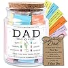Neweleven fathers day gifts for dad birthday gifts for dad from daughter son new dad gift bible jar for dad decorative glass inspirational scripture jar with 92 bible verse  urban country home decor