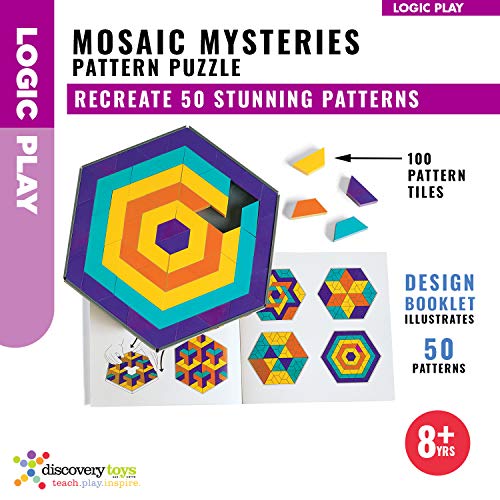 Discovery Toys Mosaic Mysteries Pattern Puzzle | Kid-Powered Learning | Stem Educational Toy Learning & Childhood Development 8 Years And Up #TOP1