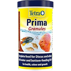 Tetra Prima Granules Fish Food, Slowly Sinking Complete Fish Food, 500 ml
