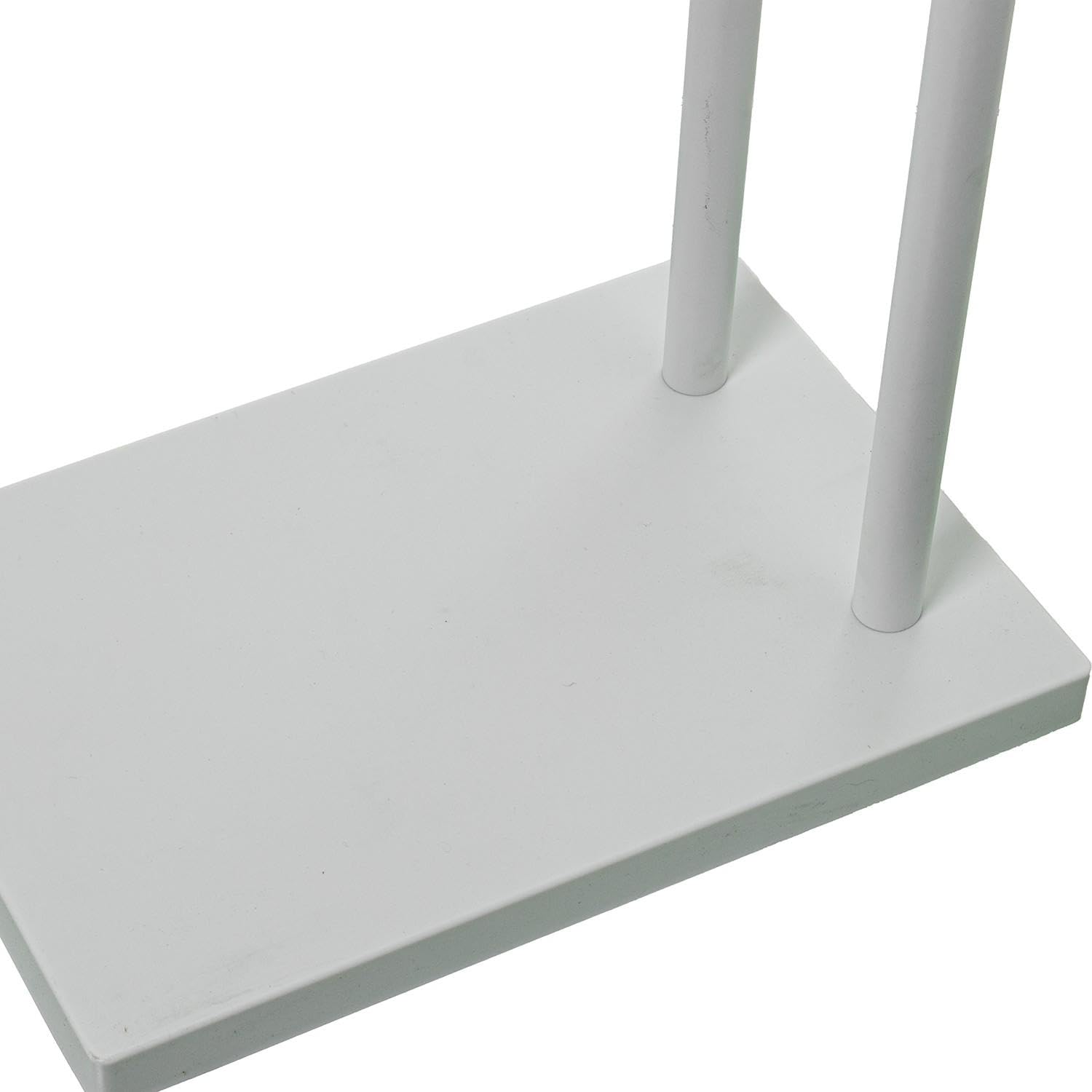 Porte-Serviettes sur Pied en métal Blanc 37 x 20 x 79 cm