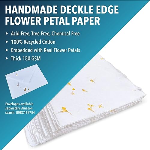 Wanderings PFDA4 Handmade White Deckle Edge Paper thumb #1