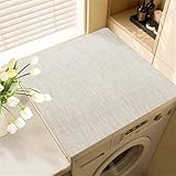 Hixingo Stampato in 3D Copri Lavatrice per Interno, Diatomite Tappetino Lavatrice, Sopra Universale Tappetino Antiscivolo, per Frigorifero, Cucina, Asciugatrici, Bagni (Testurizzato,30x40cm)