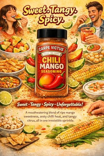 Image of Carpe Victus Chilli Mango Seasoning 100g | Spicy Raw Mango Powder & Chili Spice Mix