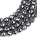 JOE FOREMAN 6mm Black Hematite Beads for Jewelry Making Natural Gemstone Semi Precious Round Faceted Spacer 15