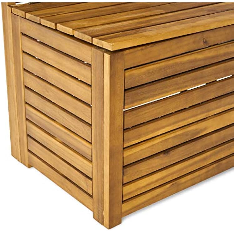 Christopher Knight Home Priscilla Outdoor Wooden Hall Tree, Teak Finish