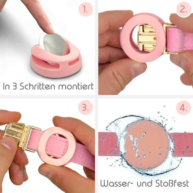 Luxus-Hundehalsband aus Samt mit Airtag-Halterung - Eleganz & Sicherheit für Ihren Vierbeiner in Allen Größen