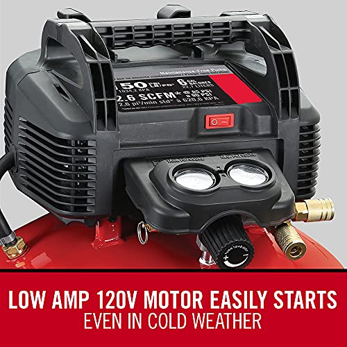 Porter-Cable Air Compressor, 6-Gallon, Pancake, Oil-Free (C2002) #TOP5