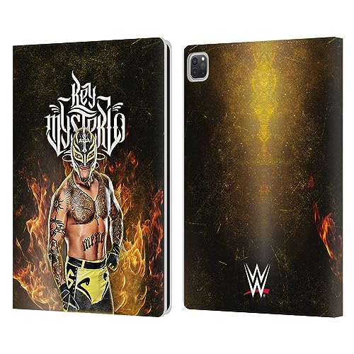 Head Case Designs Officially Licensed WWE Portrait Rey Mysterio Leather Book Wallet Case Cover Compatible with Apple iPad Pro 12.9 2020/2021/2022