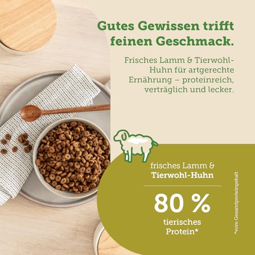 MERA Cats Nature Lamm Premium Katzenfutter Trocken 2kg | Getreidefrei & zuckerfrei | Adult Katzen Trockenfutter hoher Fleischanteil | Dry Cat Food