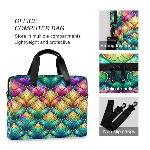 ALAZA Funda para Portátil Arcoíris Escamas Sirena 15.7" miniatura 5
