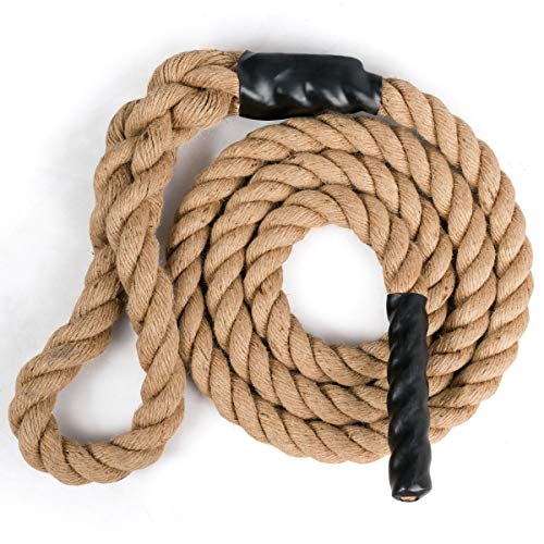RELAX4LIFE Kletterseil aus Jute, Trainningsseil Ø38 mm, 3-strängiges...