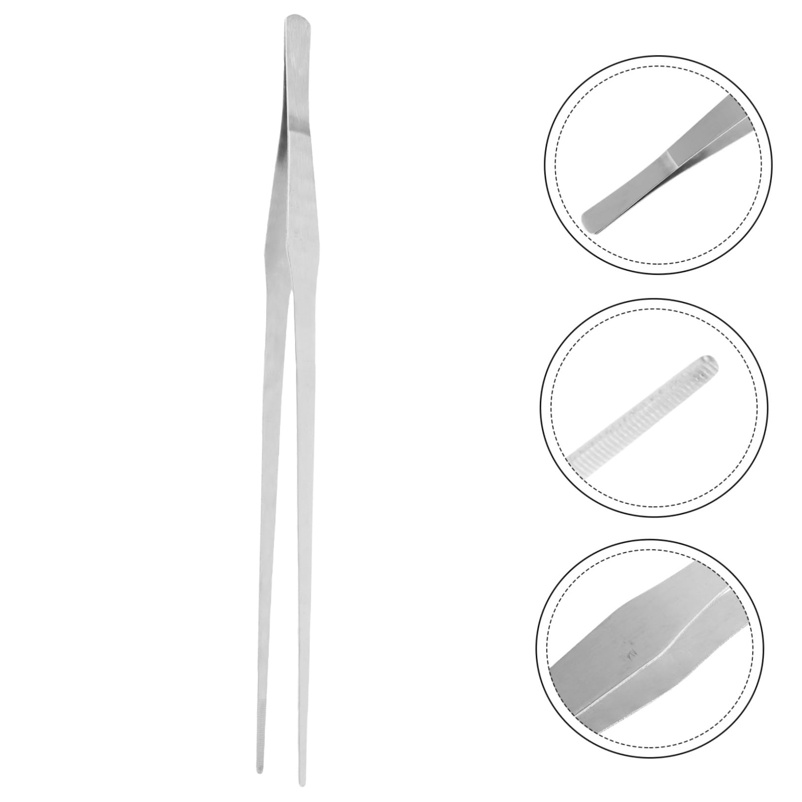 HAPINARY Aquarium Cleaner Long Pinchers for Aquatic Plants Stainless Steel Tweezers Fish Tank Accessories