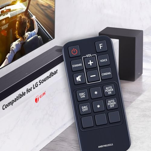 Image of 7SEVEN Compatible for Lg Soundbar Remote Control Original AKB74815311 Model Match Exactly Key by Key to Replicate Performance as Like Genuine Control