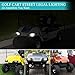 9.99WORLD MALL Golf Cart Light IP68 Waterproof, 2500W Power Lighting Compatible with EZGO TXT (1996 to 2013), Street Legal Light Kit Headlight Tail Light