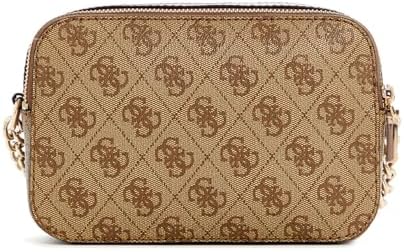 Guess IZZY CAMERA BAG - Schoudertas - sand/zandkleur