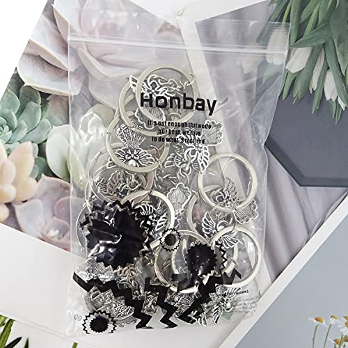 Honbay 20Pcs Metal Angel Keychain Silver Tone Guardian Angel Charm Keyring Angel Pendant Key Chain For Baptism Bridal Shower Wedding Charm Party Favors #TOP6