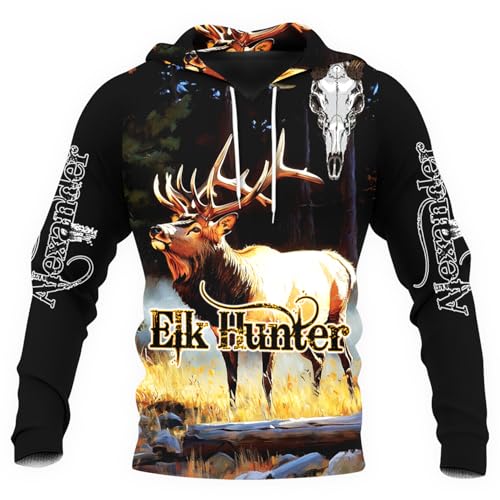 Image of PriAmi Custom Camo Hoodie for Women, 3D Pullover Hunting Sweater Gift