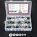 Hilitchi 270-Pcs #6#8#10#12 Stainless Steel Neoprene EPDM Bonded Sealing Gasket Washers Assortment Kit