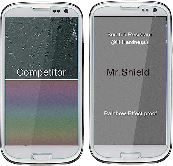 Mr.Shield [2-PACK] Designed For Samsung Galaxy S3 III [Tempered Glass] Screen Protector with Lifetime Replacement