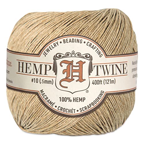 0.5 mm (1/64') Natural Hemp Twine/Cord Ball 121 m (400 ft)