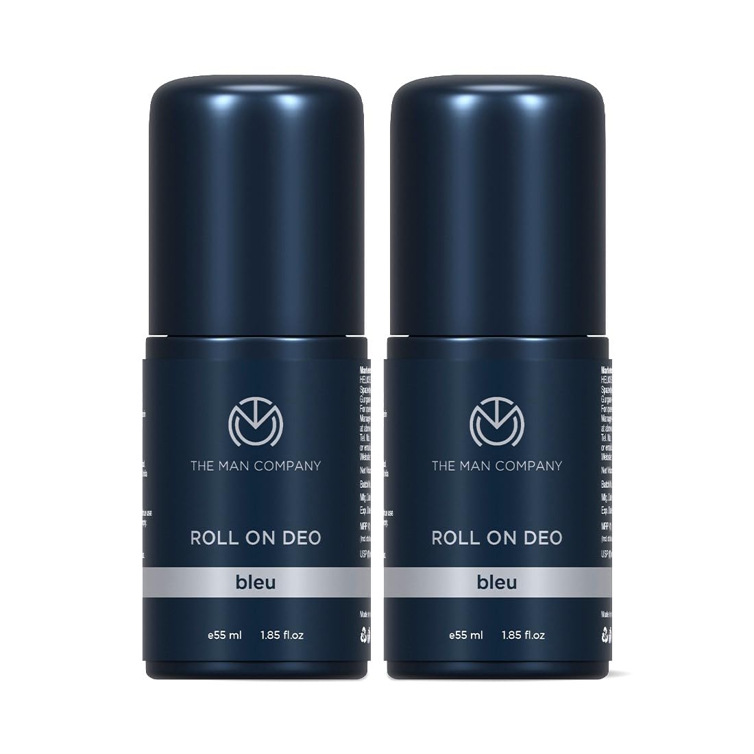 The Man Company Deodrant Roll on Combo Set for Men - Bleu | Premium Fragrance with 24-Hour Freshness | Removes Body Odour | Compact & Easy-To-Use - 55ml*2-image-48