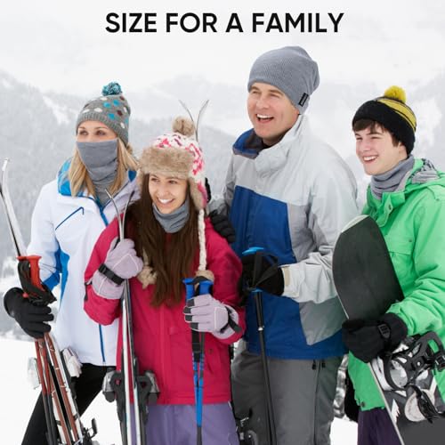 Image of TICONN Neck Gaiter Face Cover Scarf, Neck Warmer Breathable Sun & Wind-proof for Skiing Fishing Hiking Cycling