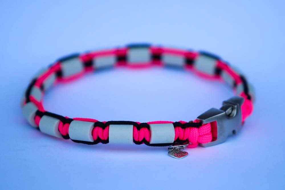Collier paracord pour chien - céramique EM/matériau tendance - coupe sur mesure - désormais possible avec prénom - veuillez prendre en compte le descriptif !