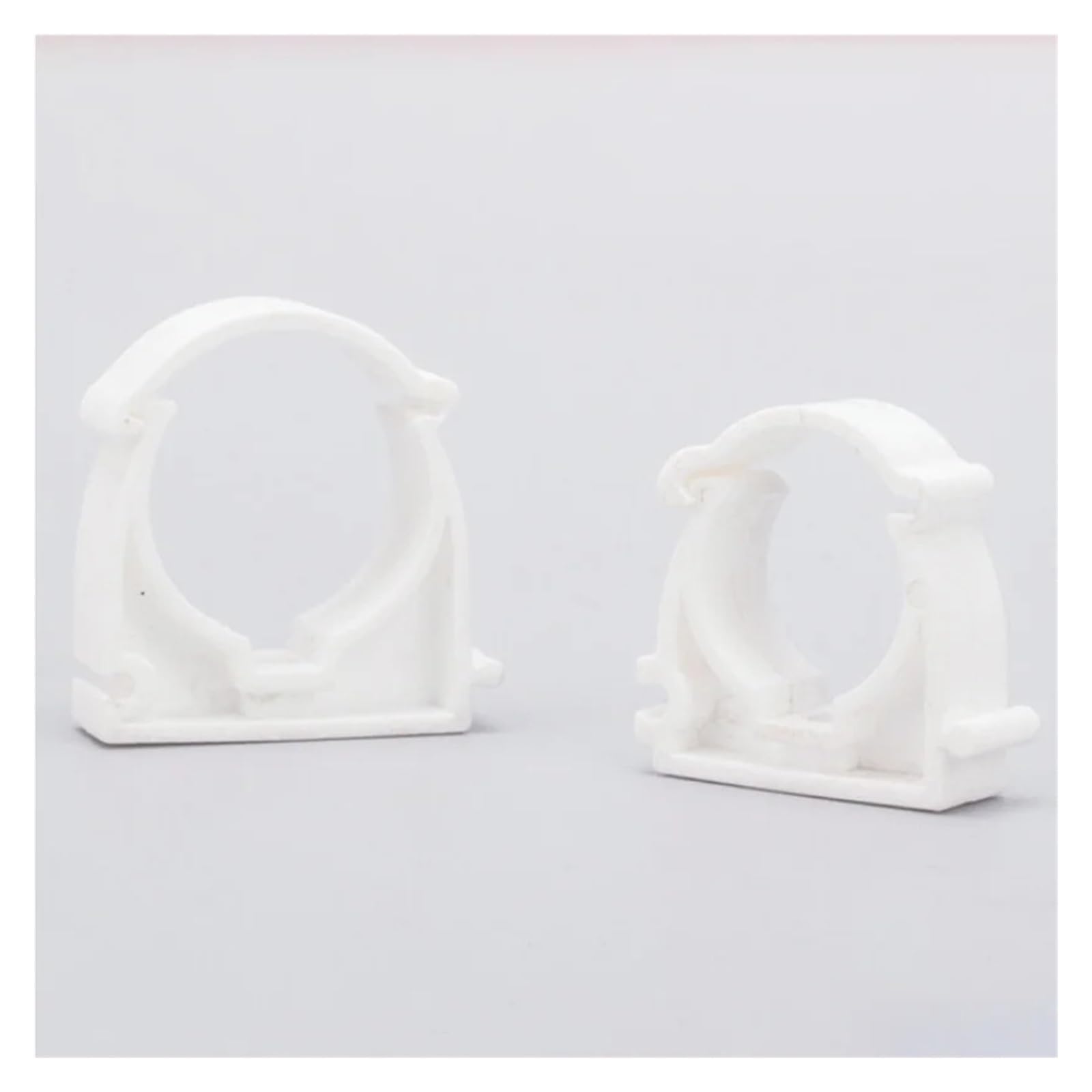 Plastikowe klipsy do węży 10 sztuk/partia biały uchwyt zacisku U zacisk rury wodnej średnica 16mm 20mm 25mm 32mm 40mm 50mm zacisk rury(50mm)