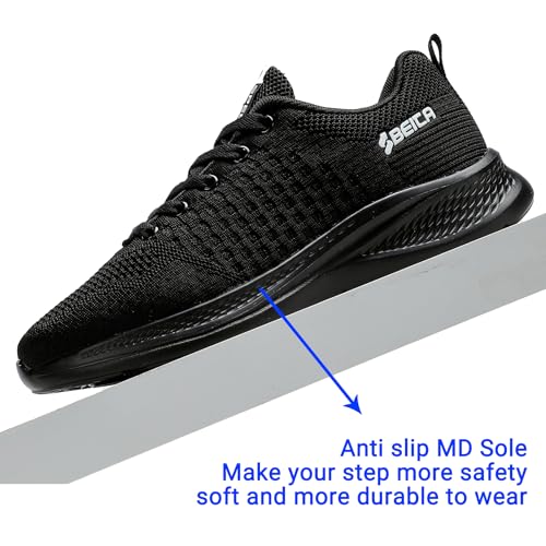 Image of Beita Women's Width Toe Box Walking Shoes｜Wedge Running Athletic Tennis Shoes with Rubber Outsole｜Fashion Platform Sneakers Non-Slip Thick Anti Slip Breathable Cushion Leisure Work