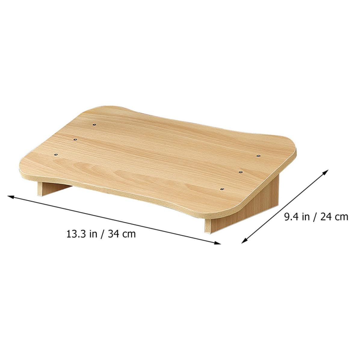 Poggiapiedi da Ufficio in Legno Piccolo Supporto Inclinato Sgabello per Studio e Casa Strumento Ergonomico per Postura e Comfort Gambe e Schiena