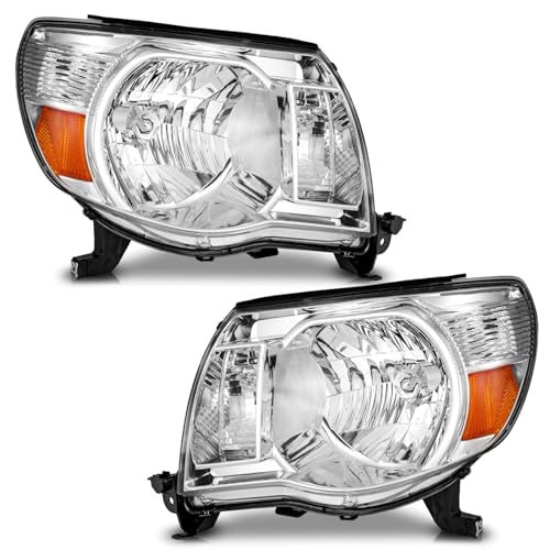 WEELMOTO for 2005-2011 Tacoma Headlights Assembly Compatible with 2005 2006 2007 2008 2009 2010 2011 Tacoma Headlight Replacement Automotive