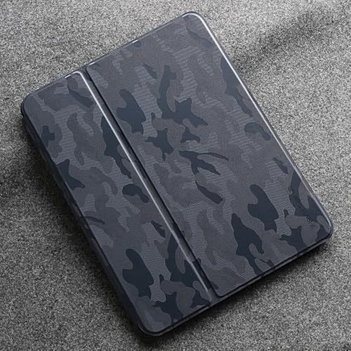 Étui pour iPad Pro 11 bleu avec coque arrière silicone rigide et rabat de protection