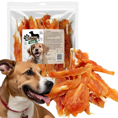 Mr. Pretzel Hähnchen-Sticks für Hunde – 500 g | Gesunder & leckerer Kausnack für alle Hunderassen | Hochwertiger Protein-Snack aus Huhn
