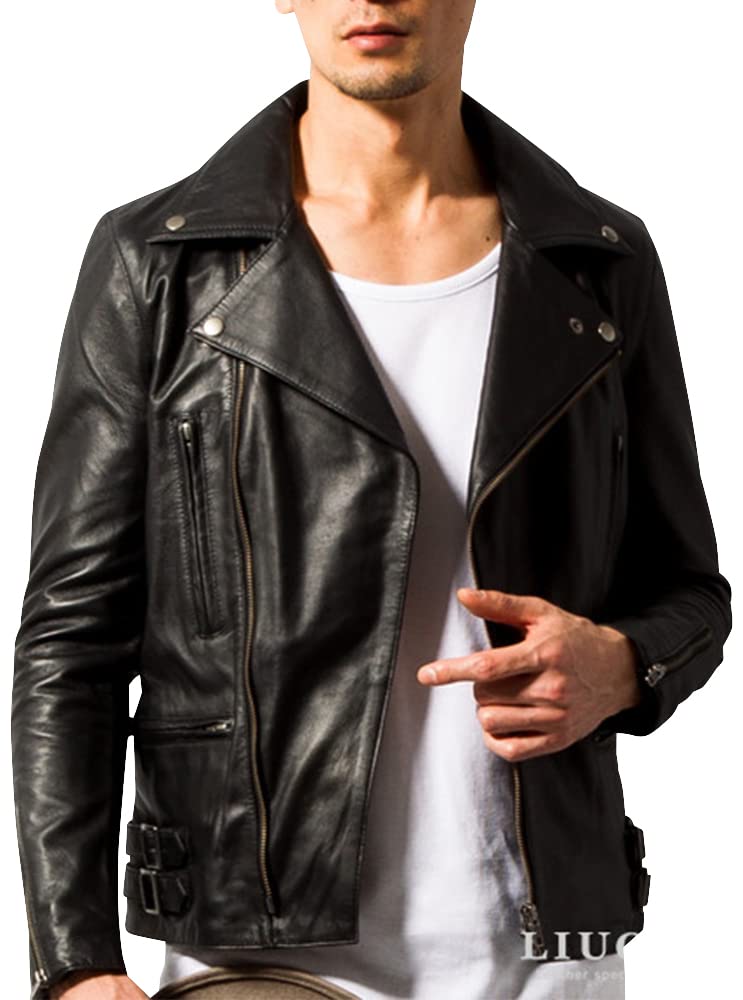 リューグーレザーズ 本革 UKダブルライダースジャケット Amazon | [Liugoo Leathers] [リューグーレザーズ] 本革 UK