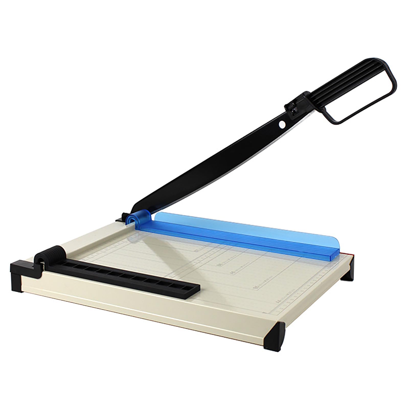 Tagliacarte A4, taglierina compatta in metallo con scala, lama in acciaio temprato per un taglio preciso, perfetto per ufficio, scuola, uso domestico, capacità di taglio 30,5 cm